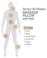 Sensor 3D Shiatsu Massage Pillow with Heat